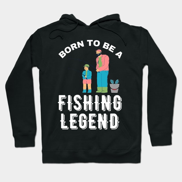 Dad teach me fishing Hoodie by nasib